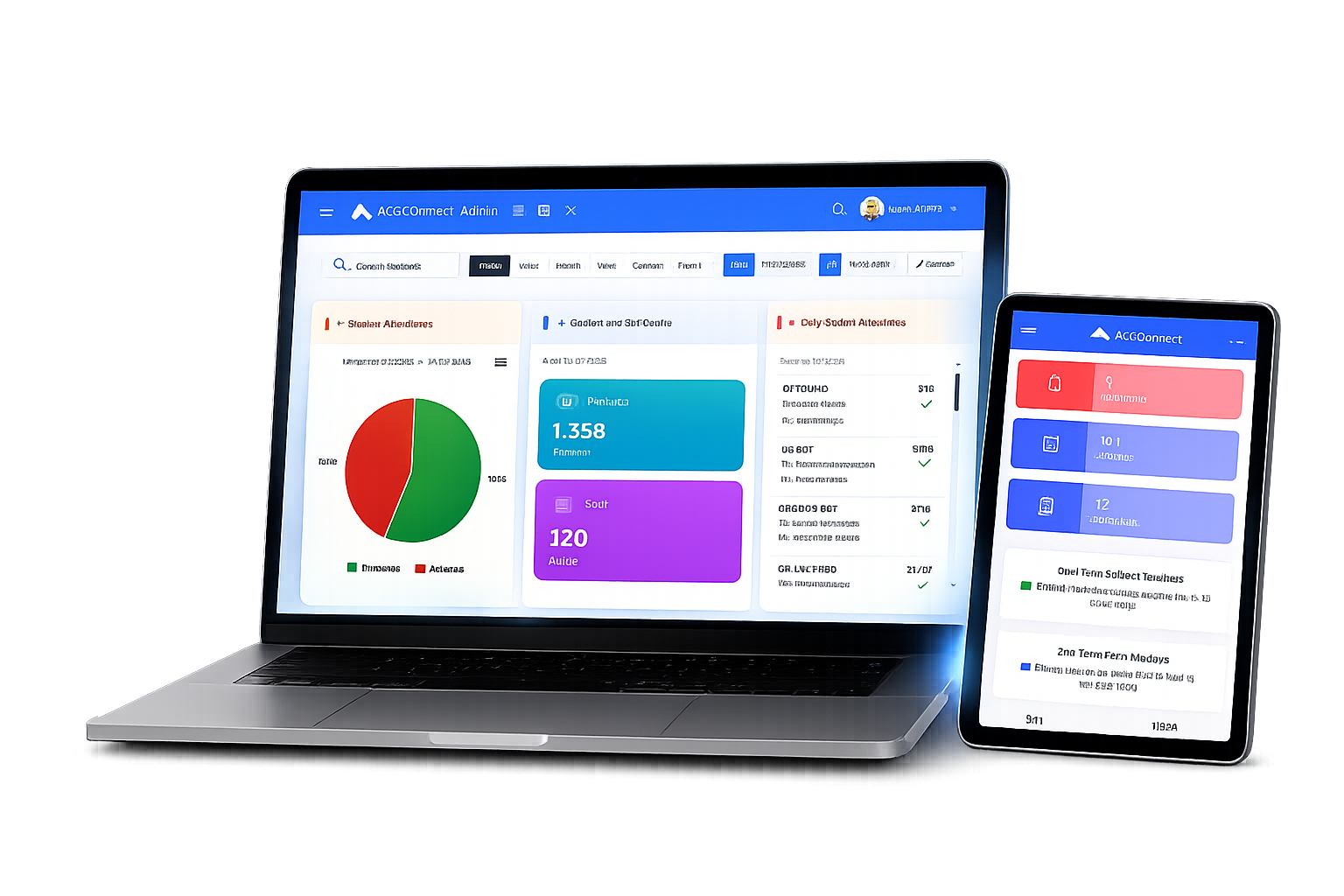 AcaConnect on Laptop and Tablet